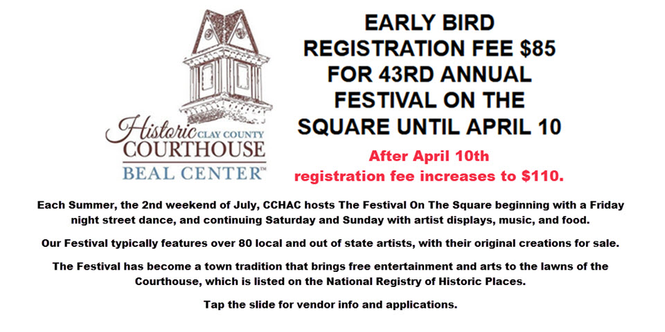 Early Registration for Festival on the Square