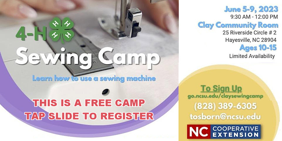 4-H Sewing Camp