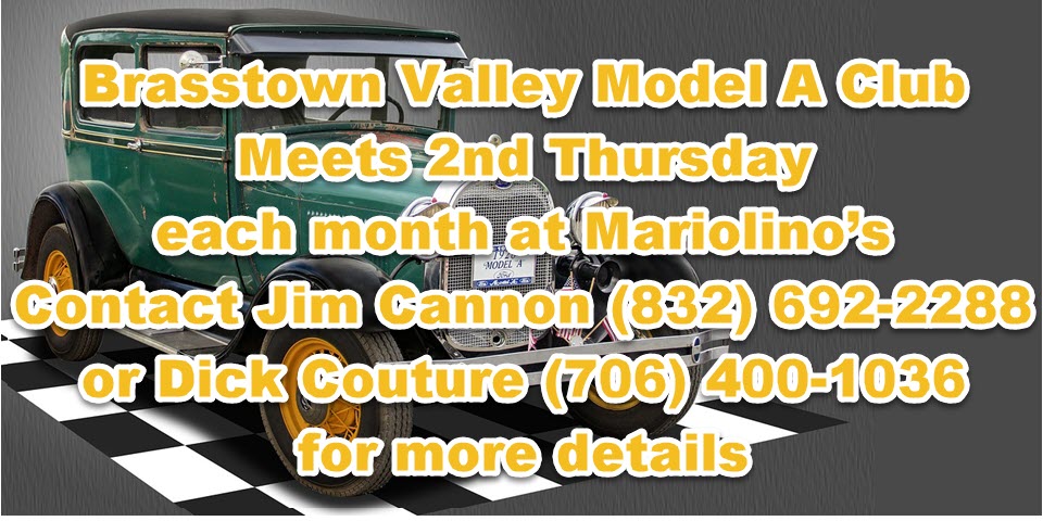 Model A Club Monthly Meetings
