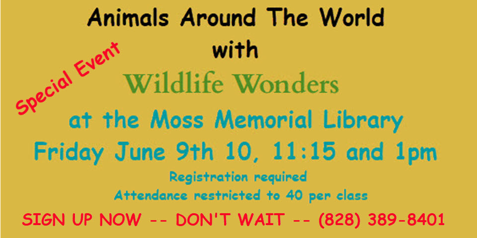 Wildlife Wonders at the Moss Memorial Library