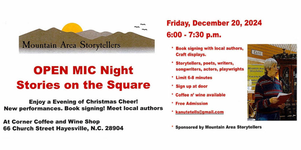 Open Mic Night at the Corner Coffee and Wine Shop