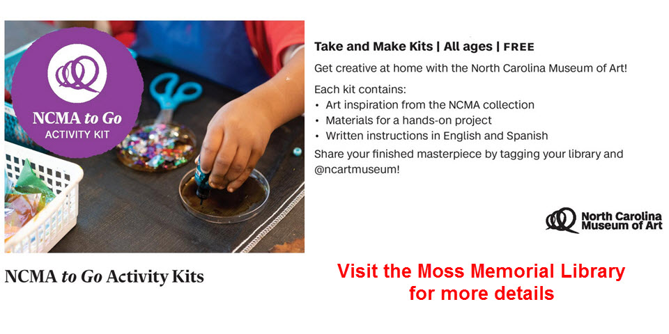 NCMA Activity Kits at the Library