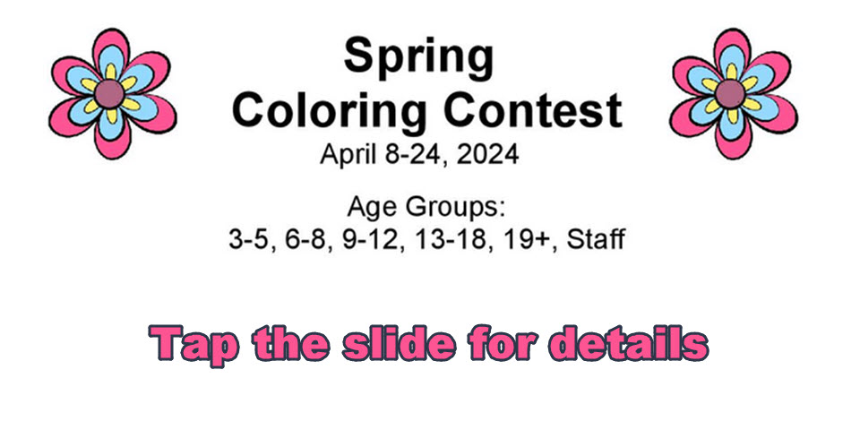 Spring Coloring Contest at the Moss Memorial Library