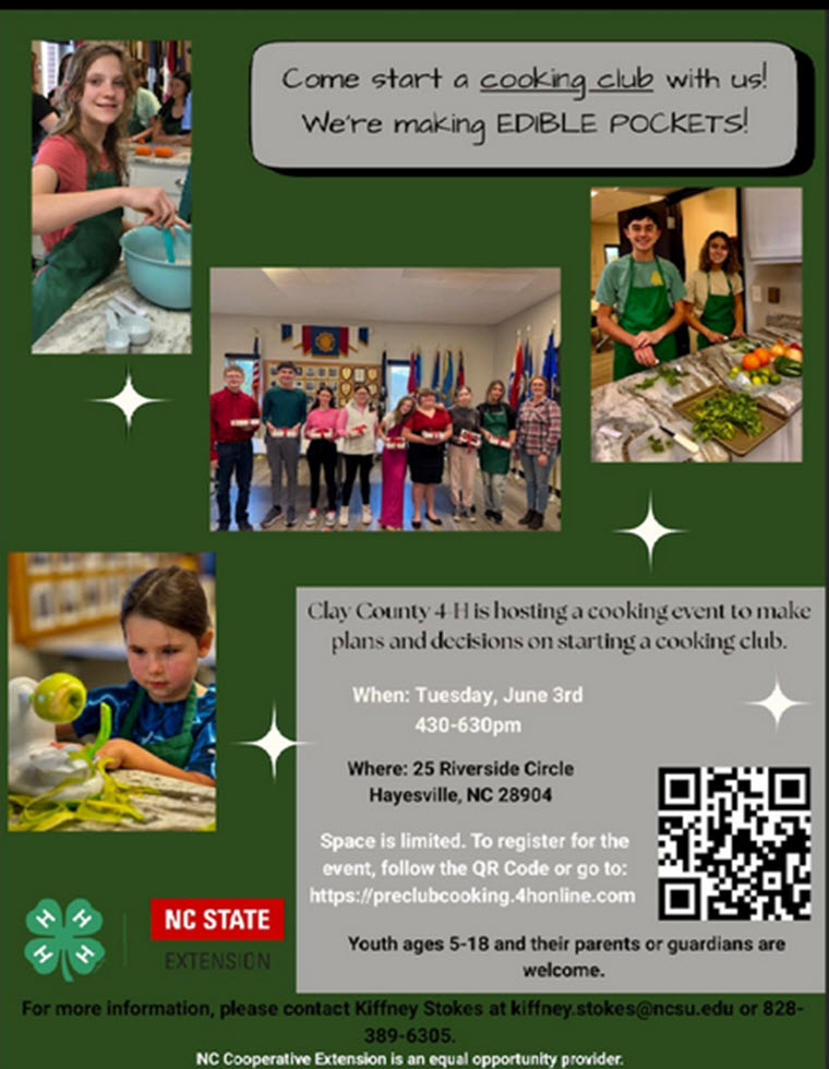 4-H Starting a Cooking Club