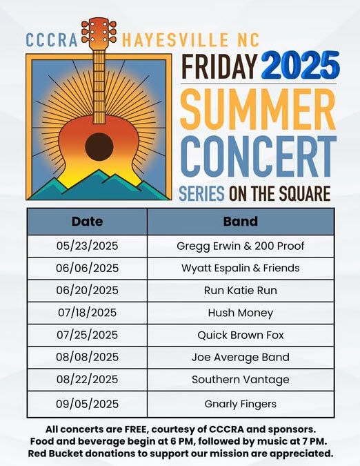 Summer Concert Series Schedule