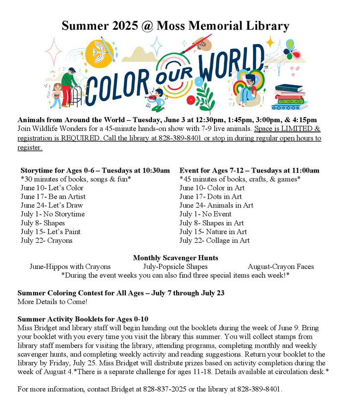 Teen Summer Events at the Library