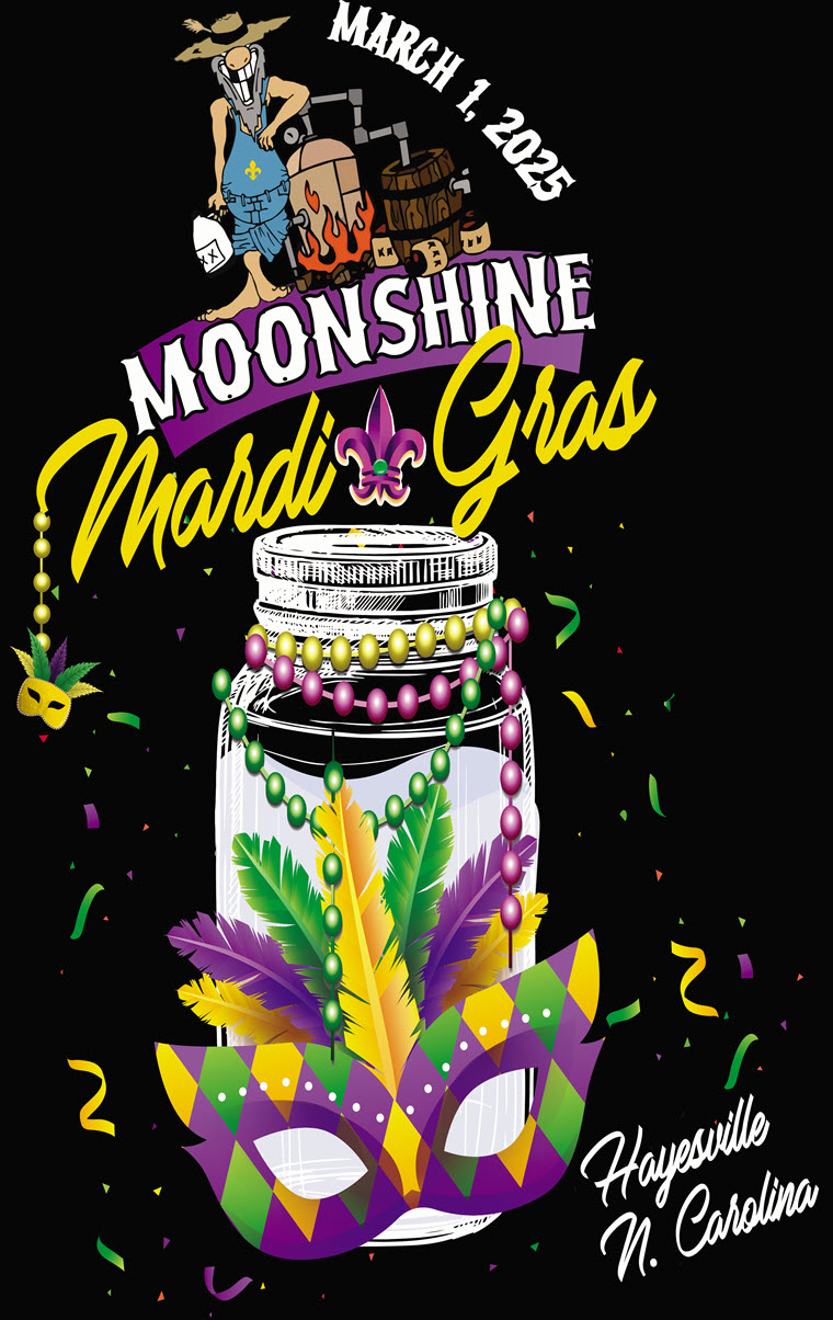 Moonshine Mardi Gras Flyer