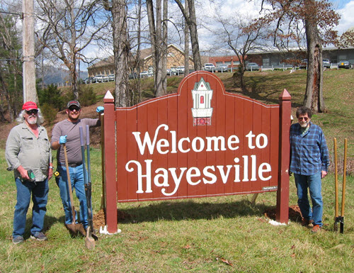 Welcome to Hayesville Sign500